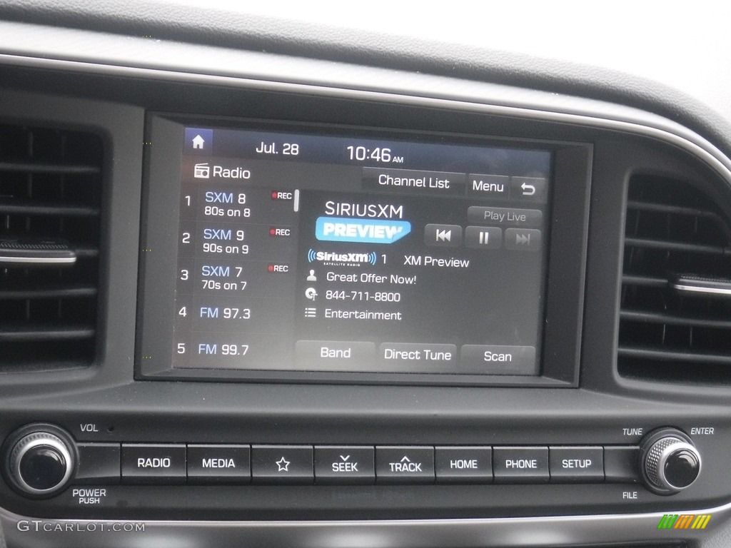 2019 Elantra SEL - Lakeside Blue / Gray photo #16