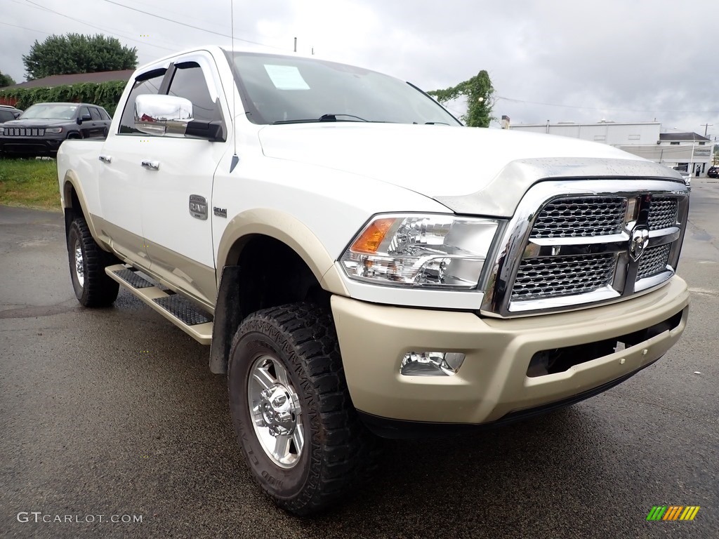 Bright White 2012 Dodge Ram 2500 HD Laramie Longhorn Crew Cab 4x4 Exterior Photo #139024118