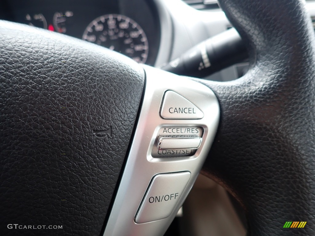 2016 Nissan Sentra S Marble Gray Steering Wheel Photo #139024481