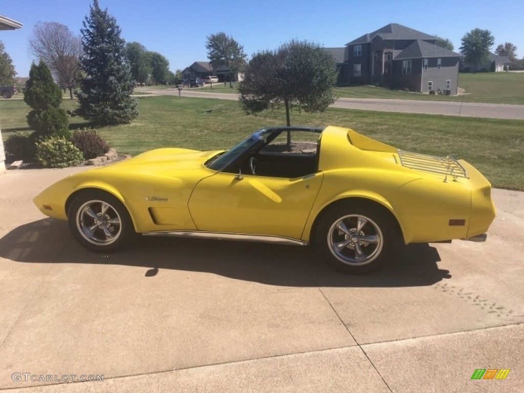 Bright Yellow 1976 Chevrolet Corvette Stingray Coupe Exterior Photo #139024904