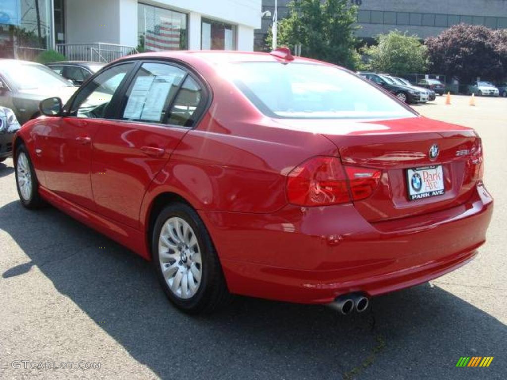 2009 3 Series 328xi Sedan - Crimson Red / Beige photo #6