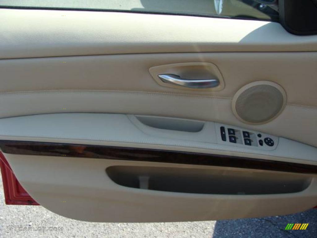 2009 3 Series 328xi Sedan - Crimson Red / Beige photo #9