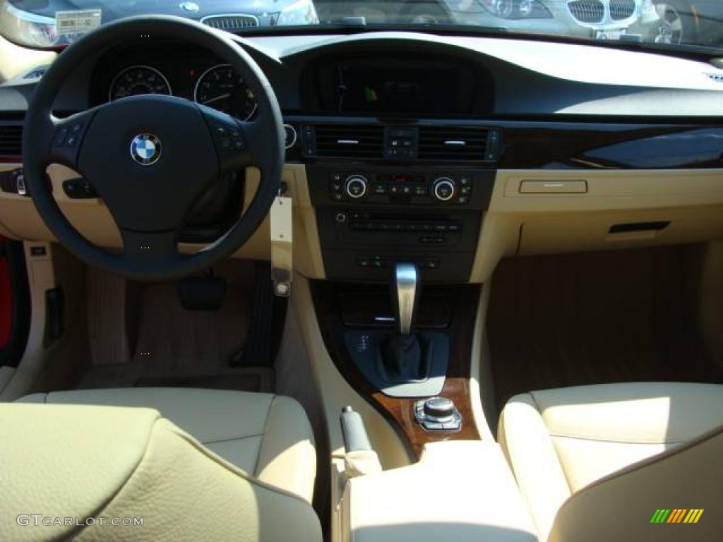 2009 3 Series 328xi Sedan - Crimson Red / Beige photo #12