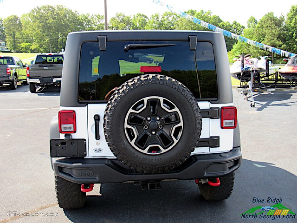 2017 Wrangler Unlimited Rubicon Hard Rock 4x4 - Bright White / Black photo #4