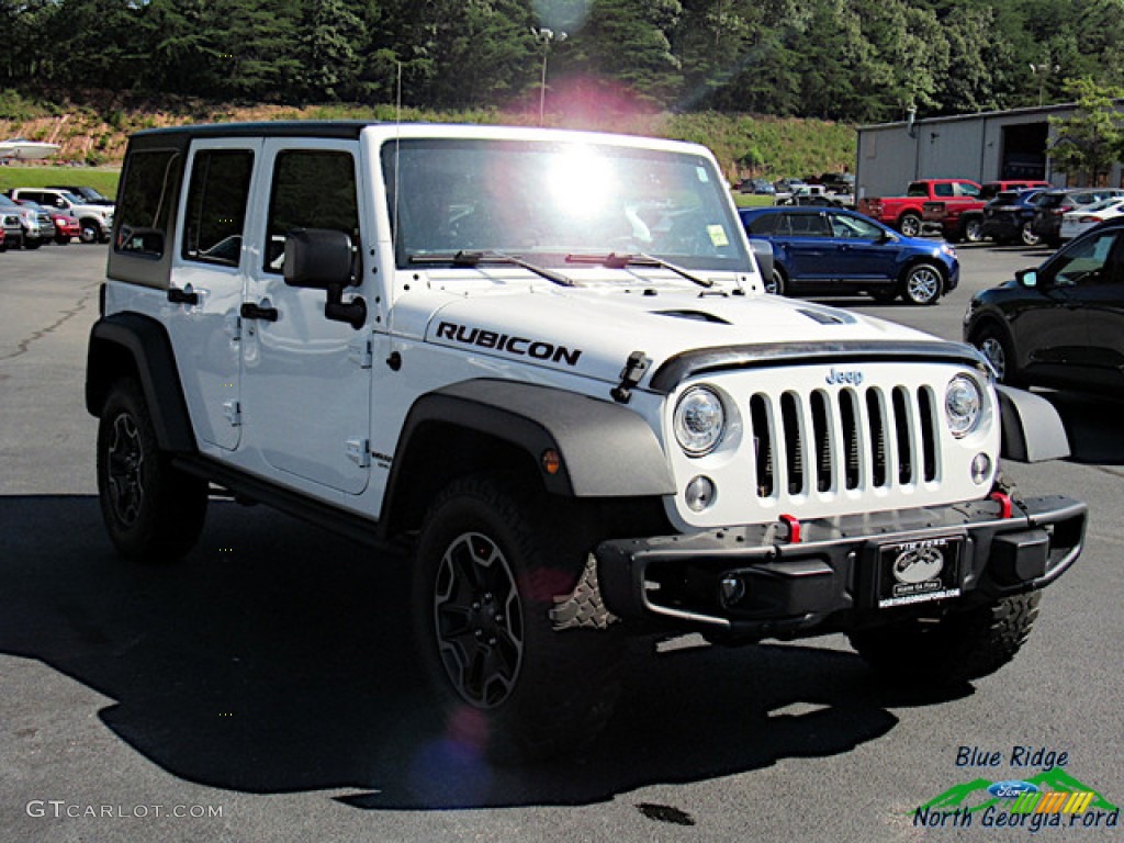 2017 Wrangler Unlimited Rubicon Hard Rock 4x4 - Bright White / Black photo #7