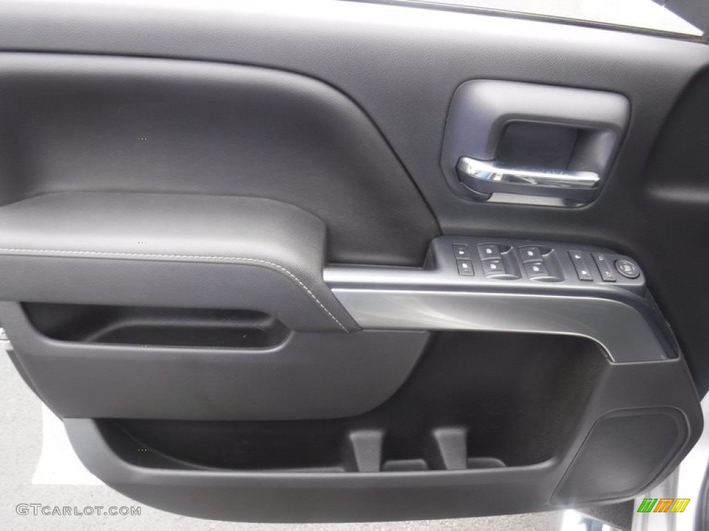 2016 Chevrolet Silverado 2500HD LT Crew Cab 4x4 Jet Black Door Panel Photo #139028339
