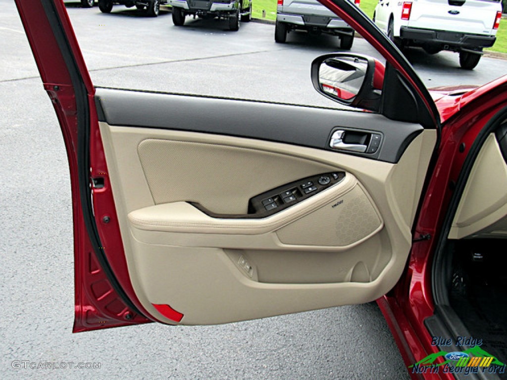 2014 Optima EX - Remington Red / Beige photo #10