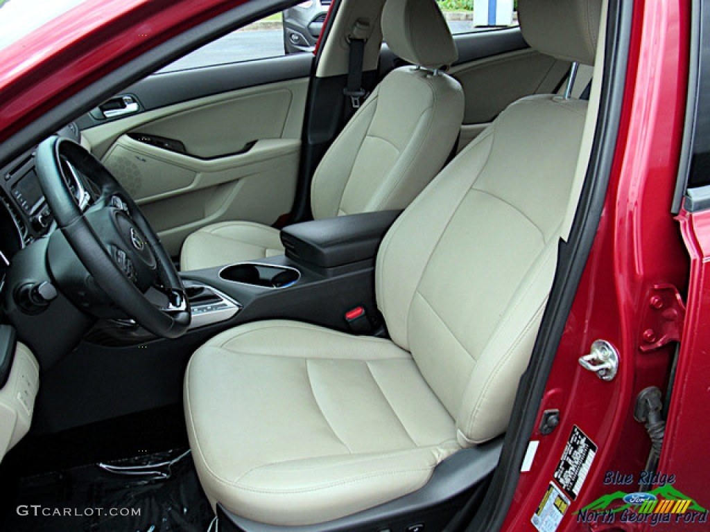 2014 Optima EX - Remington Red / Beige photo #11