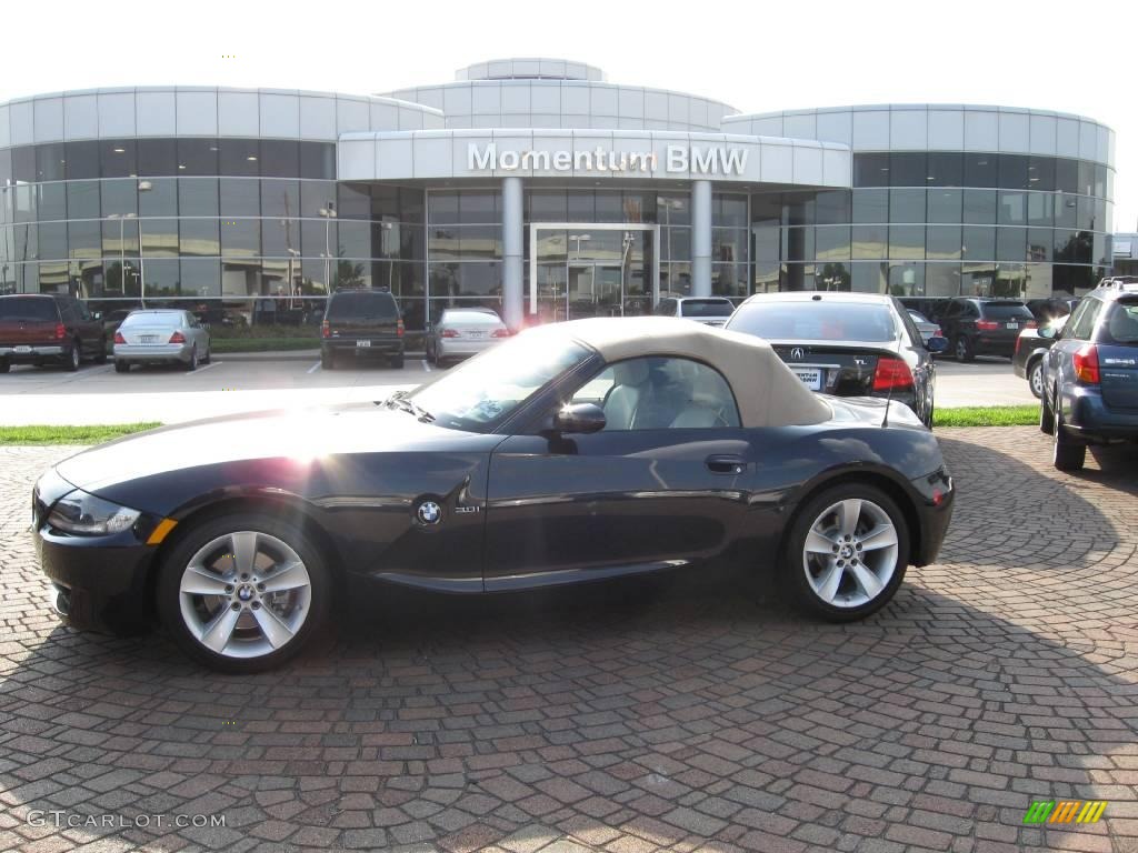 2007 Z4 3.0i Roadster - Monaco Blue Metallic / Beige photo #1