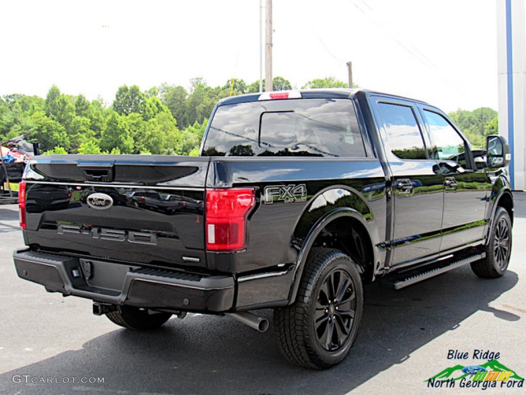 2020 F150 Lariat SuperCrew 4x4 - Agate Black / Black photo #5