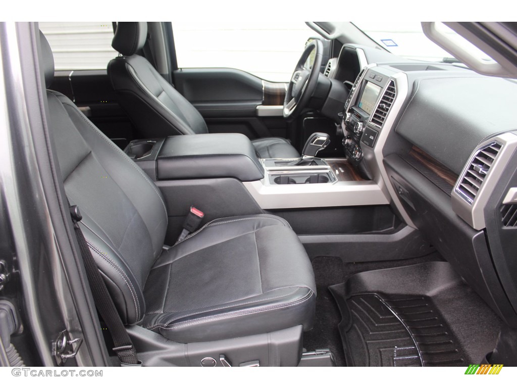 2016 F150 Lariat SuperCrew - Lithium Gray / Black photo #32