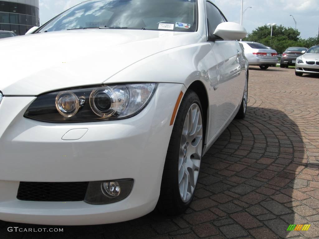 2008 3 Series 328i Coupe - Alpine White / Beige photo #5