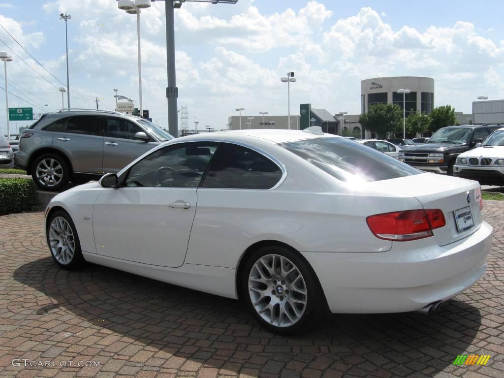 2008 3 Series 328i Coupe - Alpine White / Beige photo #7