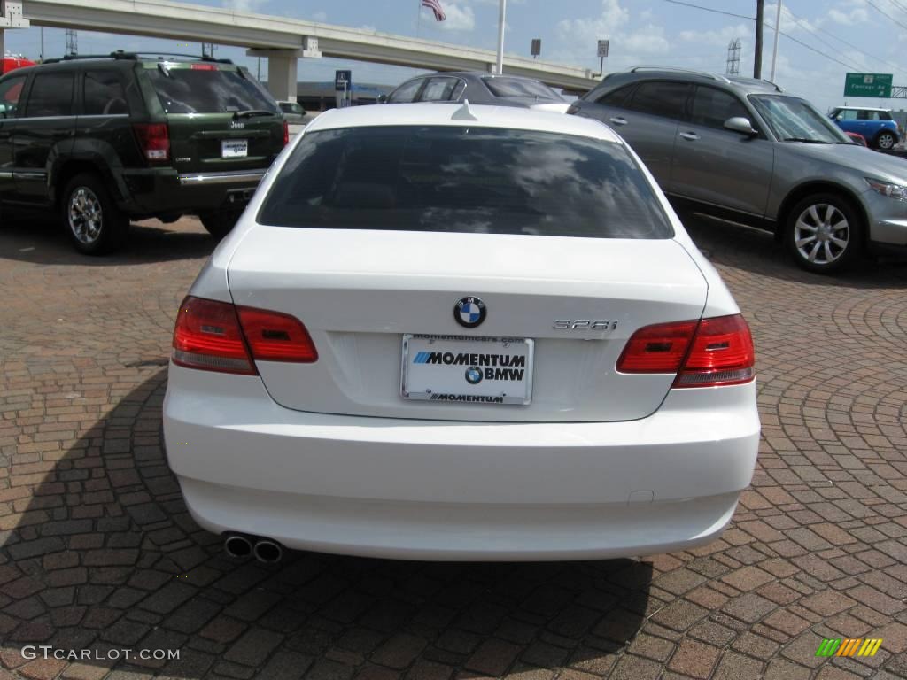 2008 3 Series 328i Coupe - Alpine White / Beige photo #9