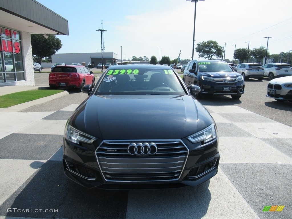 2018 A4 2.0T Prestige quattro - Moonlight Blue Metallic / Rock Gray/Gray photo #2