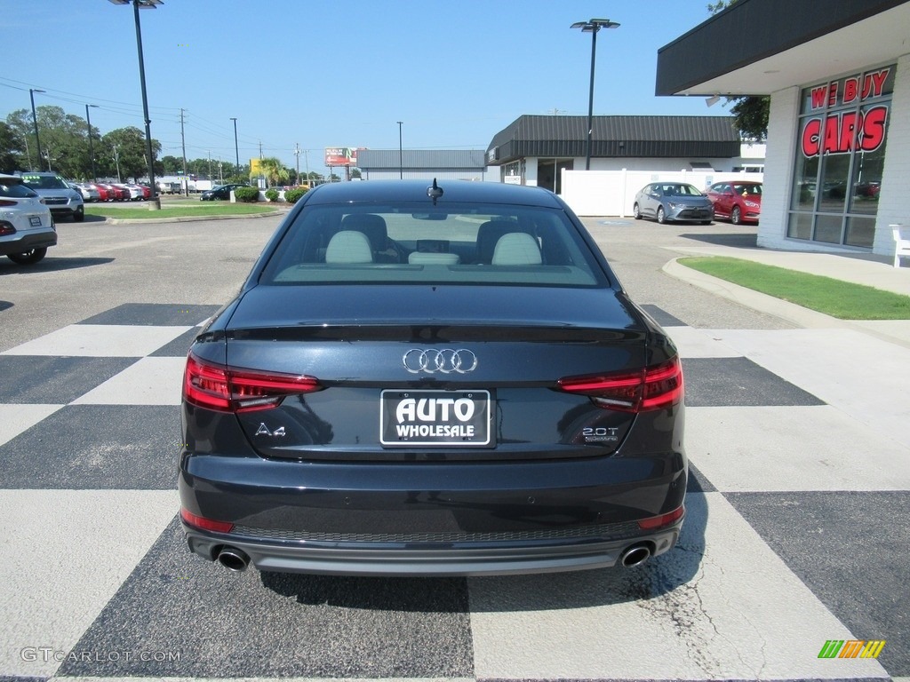 2018 A4 2.0T Prestige quattro - Moonlight Blue Metallic / Rock Gray/Gray photo #4