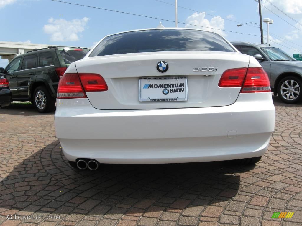 2008 3 Series 328i Coupe - Alpine White / Beige photo #10