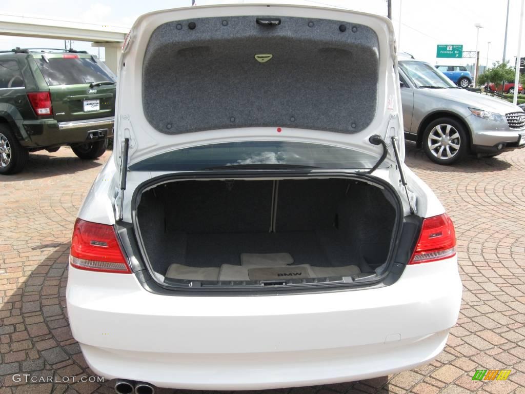 2008 3 Series 328i Coupe - Alpine White / Beige photo #16