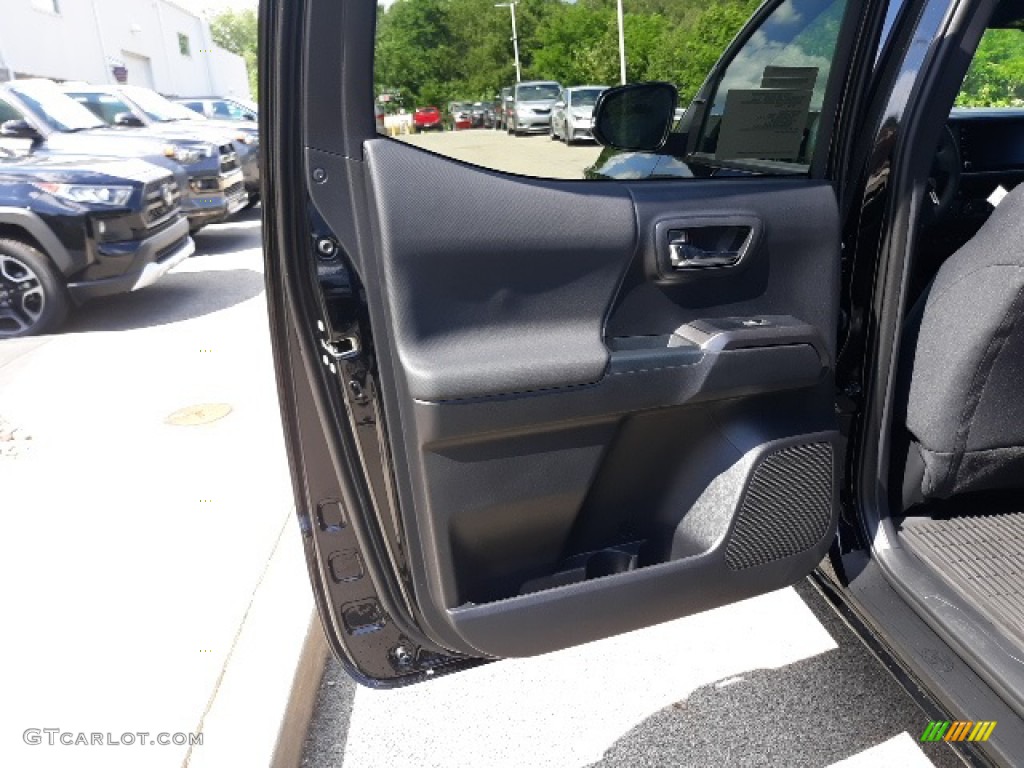 2020 Tacoma TRD Sport Double Cab 4x4 - Midnight Black Metallic / TRD Cement/Black photo #23