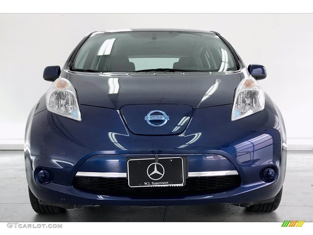 2016 LEAF S - Deep Blue Pearl / Black photo #2