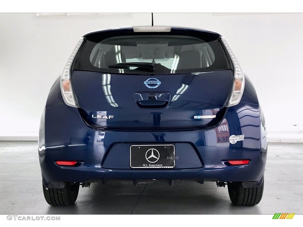 2016 LEAF S - Deep Blue Pearl / Black photo #3