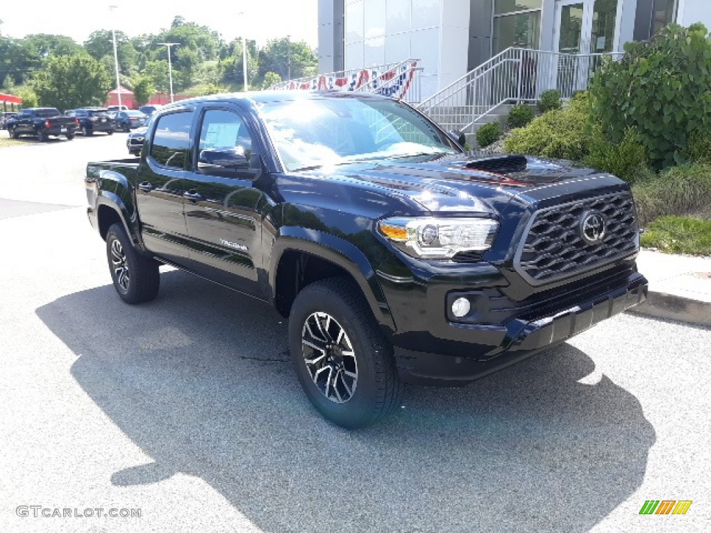 Midnight Black Metallic 2020 Toyota Tacoma TRD Sport Double Cab 4x4 Exterior Photo #139037048