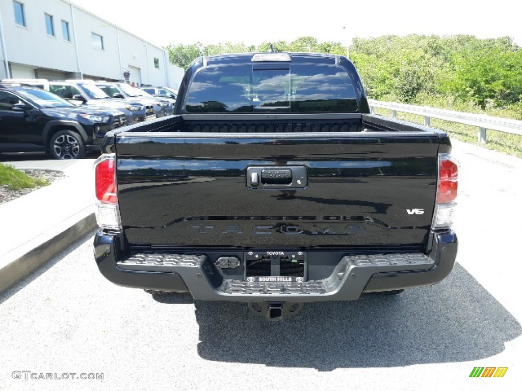 2020 Tacoma TRD Sport Double Cab 4x4 - Midnight Black Metallic / TRD Cement/Black photo #28