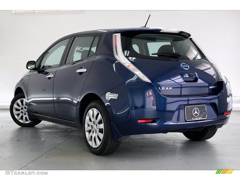 2016 LEAF S - Deep Blue Pearl / Black photo #10