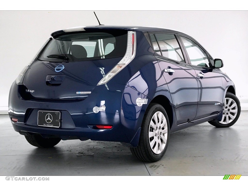 2016 LEAF S - Deep Blue Pearl / Black photo #16