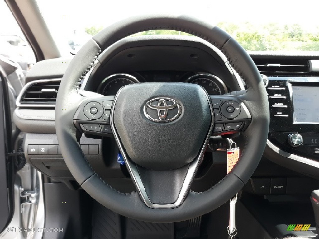 2020 Toyota Camry SE Black Steering Wheel Photo #139038857