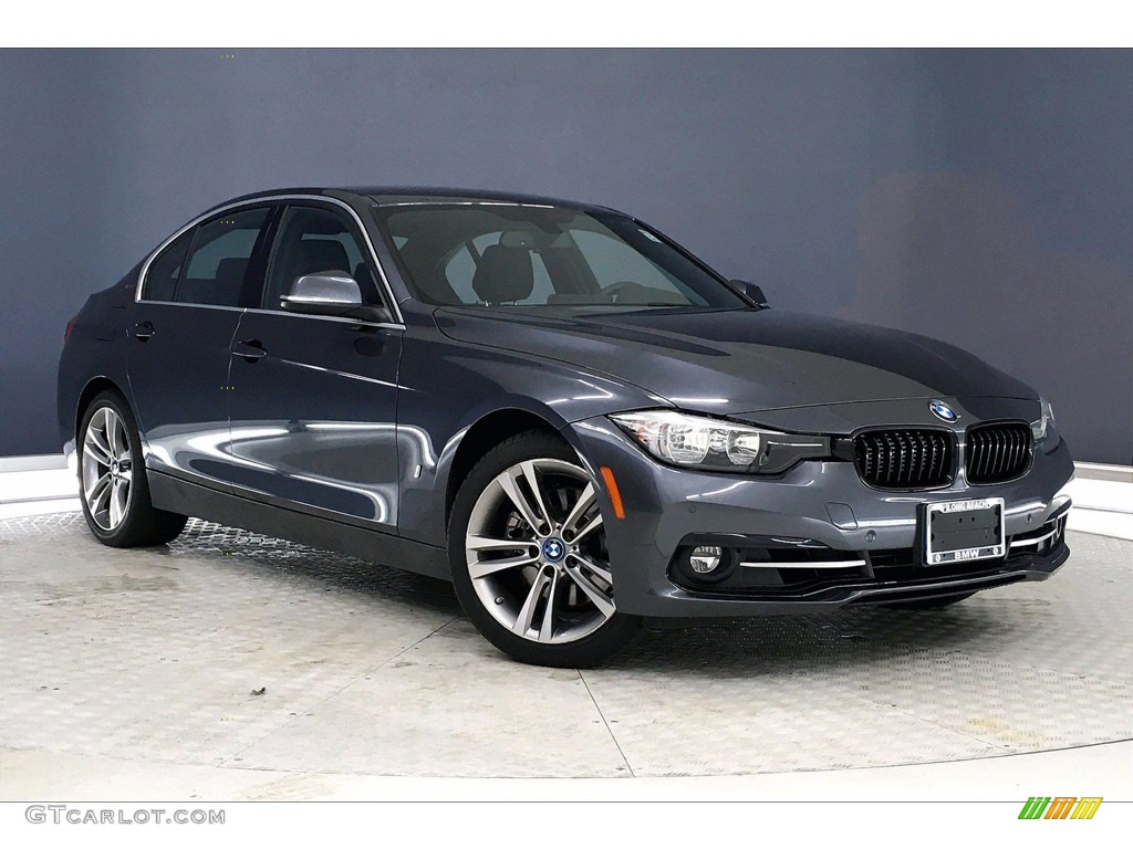 2017 3 Series 330e iPerfomance Sedan - Mineral Grey Metallic / Black photo #36