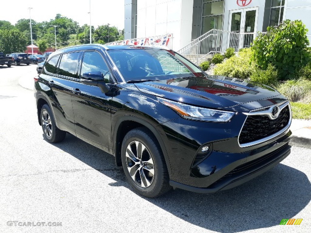 2020 Highlander XLE AWD - Midnight Black Metallic / Black photo #33