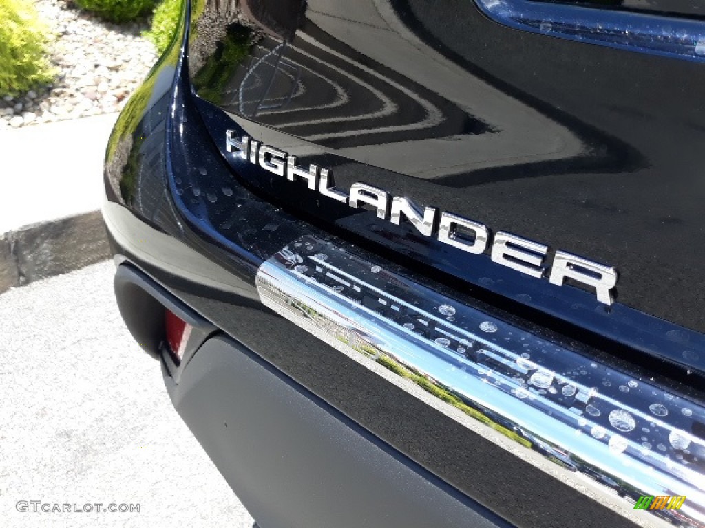 2020 Highlander XLE AWD - Midnight Black Metallic / Black photo #36