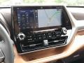 2020 Toyota Highlander Glazed Caramel Interior Navigation Photo