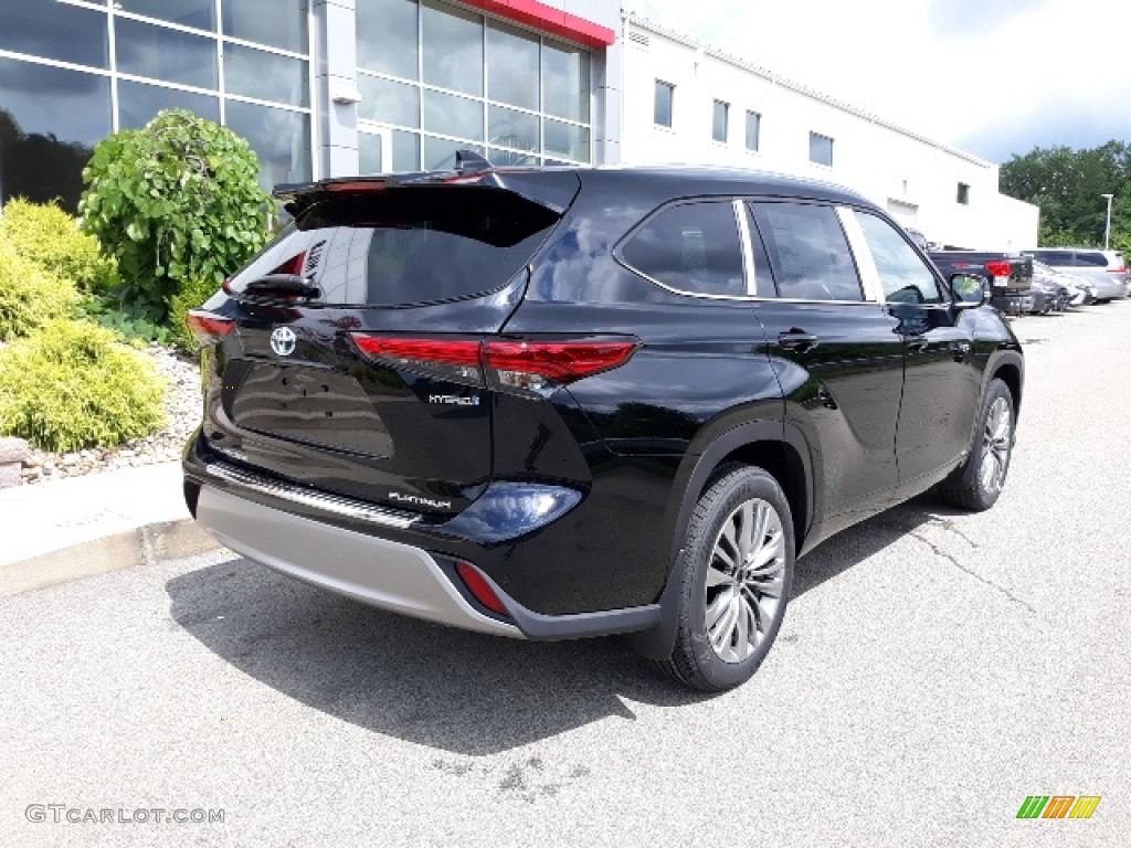 2020 Highlander Hybrid Platinum AWD - Midnight Black Metallic / Glazed Caramel photo #30