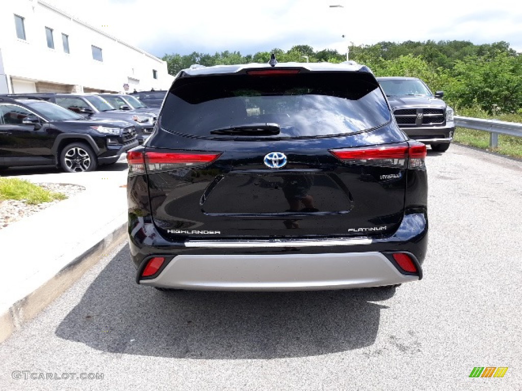 2020 Highlander Hybrid Platinum AWD - Midnight Black Metallic / Glazed Caramel photo #31