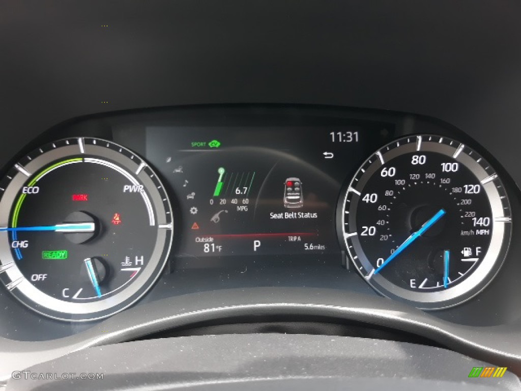 2020 Toyota Highlander Hybrid Platinum AWD Gauges Photo #139040795