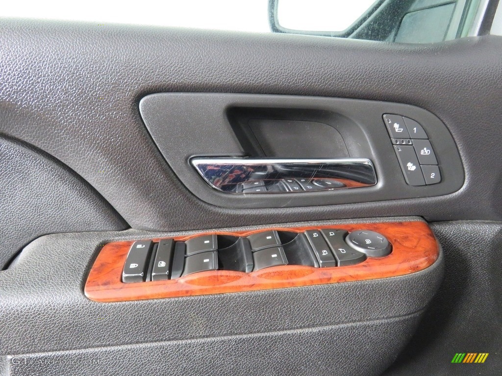 2011 GMC Sierra 2500HD SLE Extended Cab 4x4 Ebony Door Panel Photo #139041637