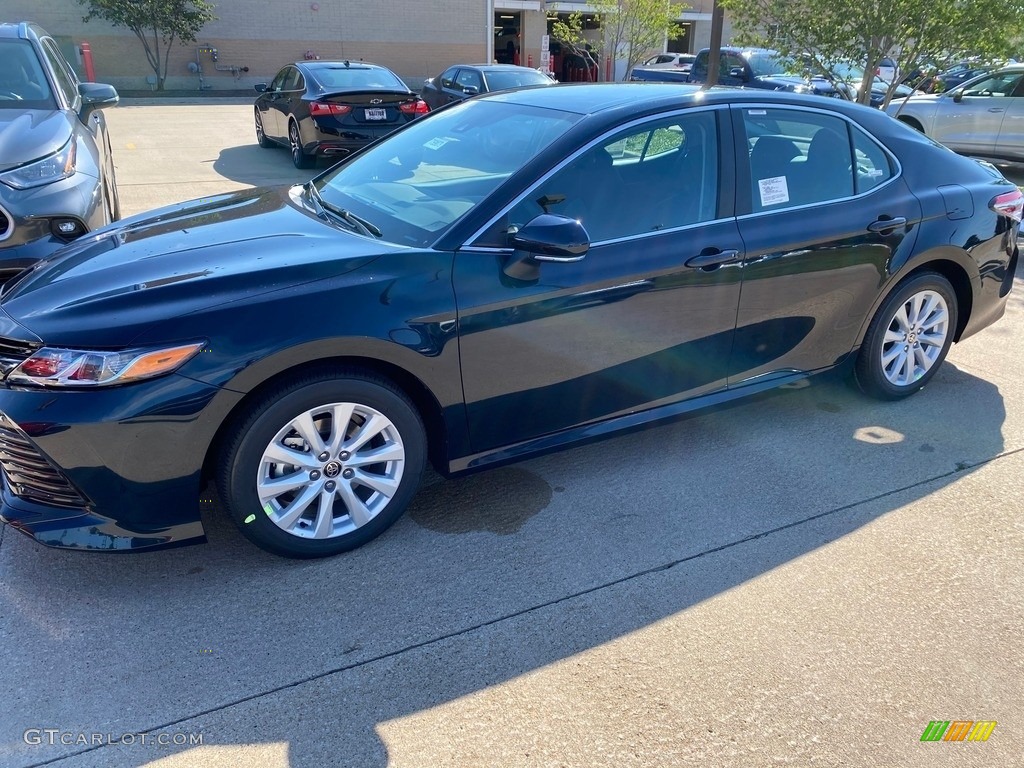 2020 Camry LE - Galactic Aqua Mica / Black photo #1