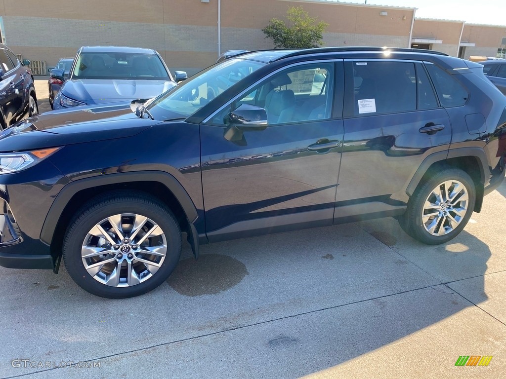 2020 RAV4 XLE Premium AWD - Blueprint / Light Gray photo #1