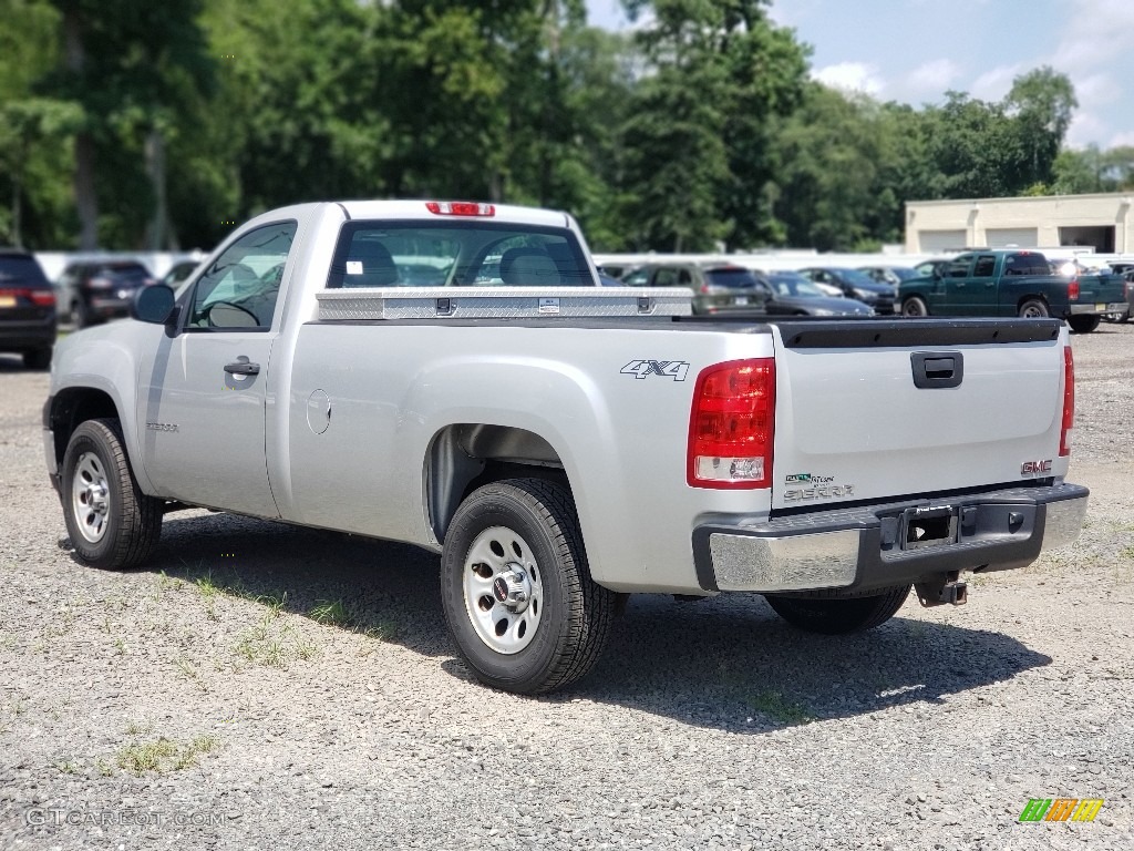 2010 Sierra 1500 Regular Cab 4x4 - Pure Silver Metallic / Dark Titanium photo #2