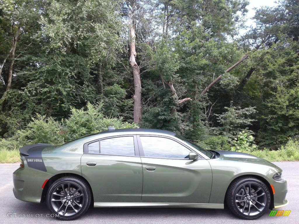 F8 Green 2020 Dodge Charger Daytona Exterior Photo #139045558