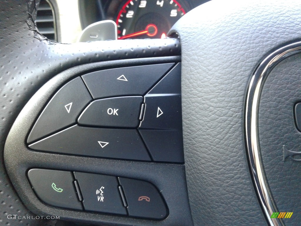 2020 Dodge Charger Daytona Black Steering Wheel Photo #139046588