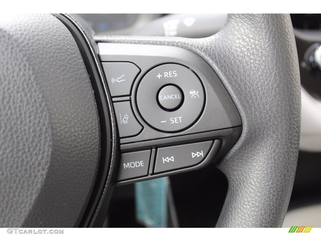 2021 Toyota Corolla L Light Gray/Moonstone Steering Wheel Photo #139047016