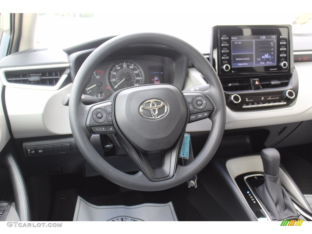 2021 Toyota Corolla L Light Gray/Moonstone Steering Wheel Photo #139047196