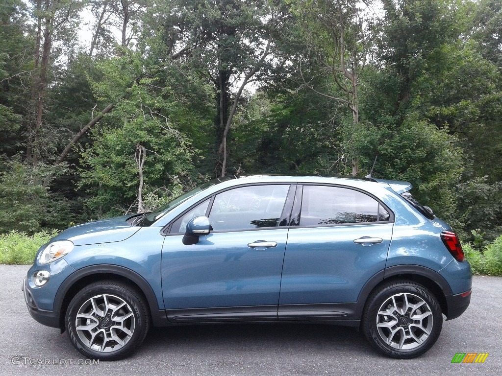 Blue Sky Metallic 2020 Fiat 500X Trekking AWD Exterior Photo #139047598
