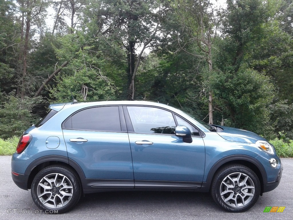 Blue Sky Metallic 2020 Fiat 500X Trekking AWD Exterior Photo #139047703