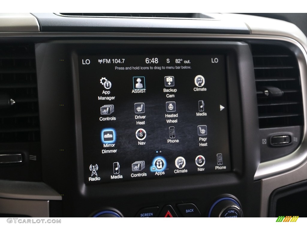 2017 1500 Big Horn Crew Cab 4x4 - Maximum Steel Metallic / Black/Diesel Gray photo #13