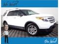 2013 Oxford White Ford Explorer XLT 4WD  photo #1