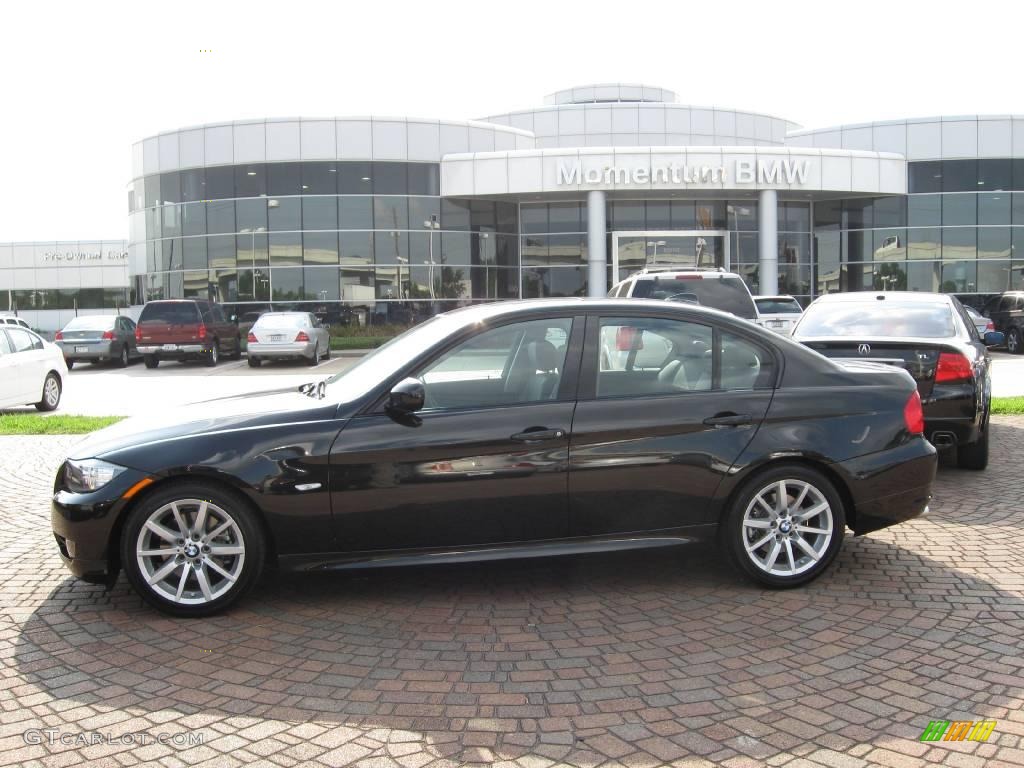 2009 3 Series 328i Sedan - Jet Black / Black photo #1